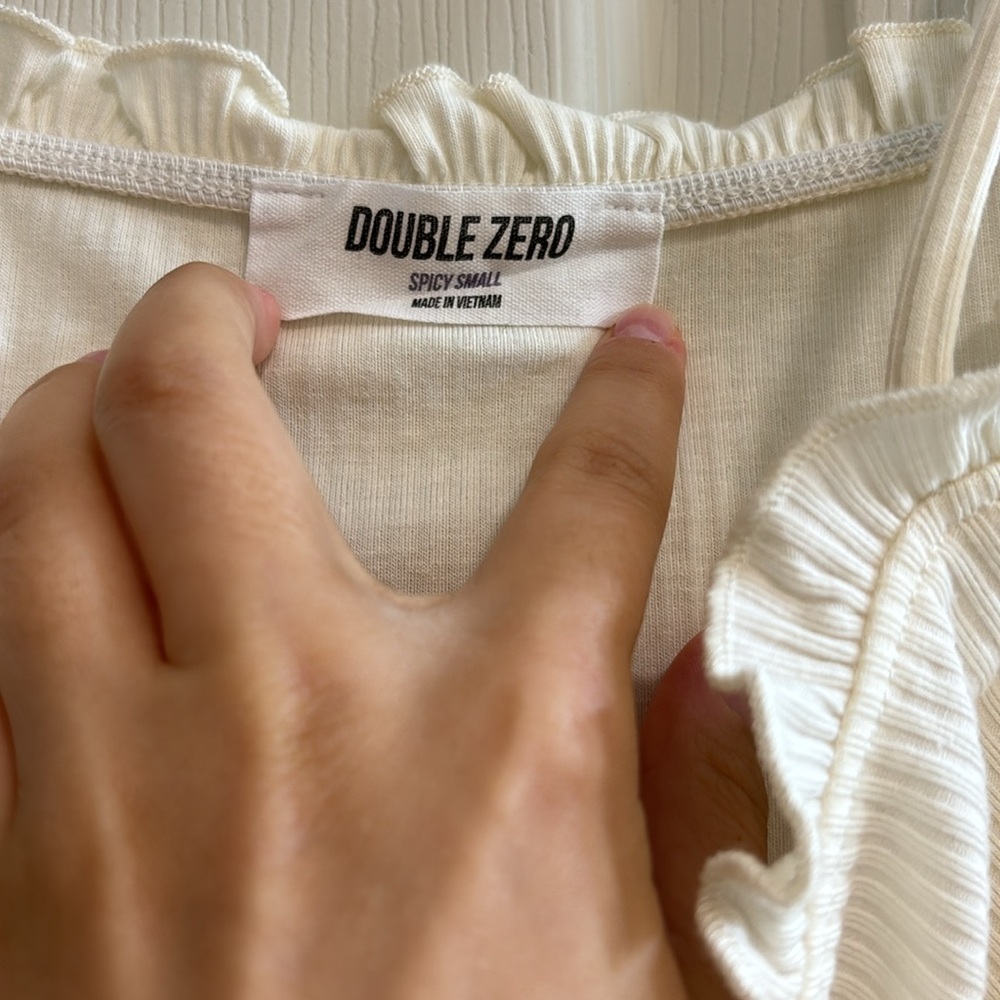 2 “Double Zero” Ruffled Bodysuits - image 3